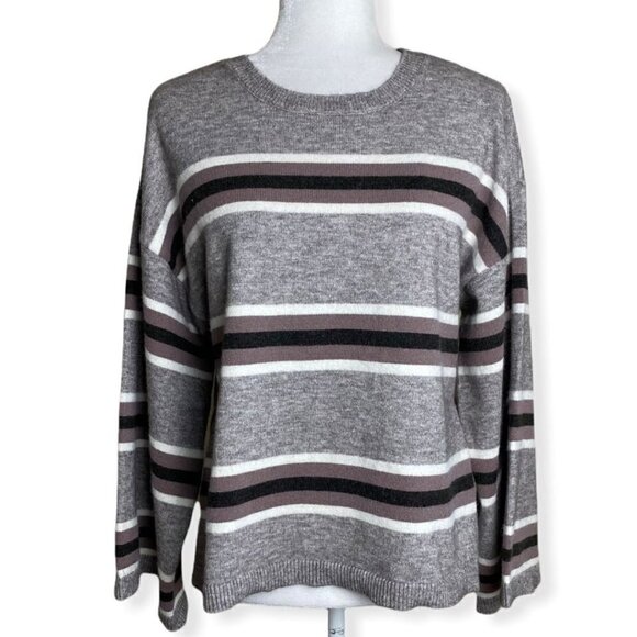 Cupcakes and Cashmere Sweater NWOT Amour Striped Pullover Women's Size M - Picture 1 of 11